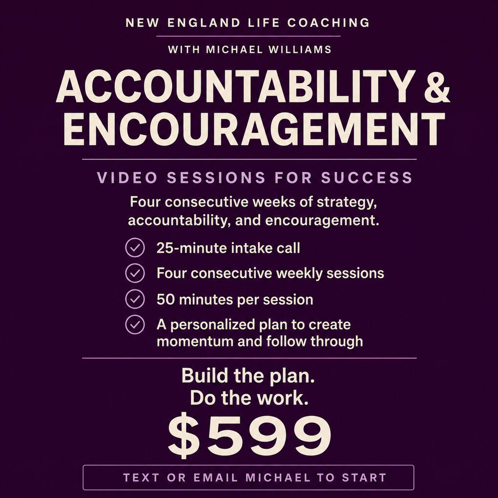Package #4- Accountability & Encouragement Sessions (Video)